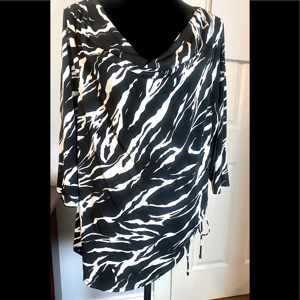Dana Buchman Zebra Print Blouse